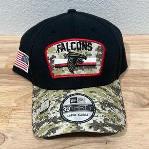 Atlanta Falcons Hat Cap Fitted Stretch L/XL Camo New Era NFL Salute to Service